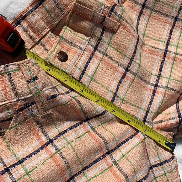 Levi’s plaid polyester pants 70’s sta-prest orange blue green - Picture 14 of 16